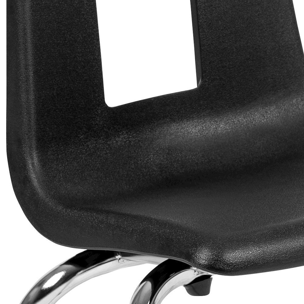 Advantage Black Student Stack School Chair - 14-inch. Picture 6