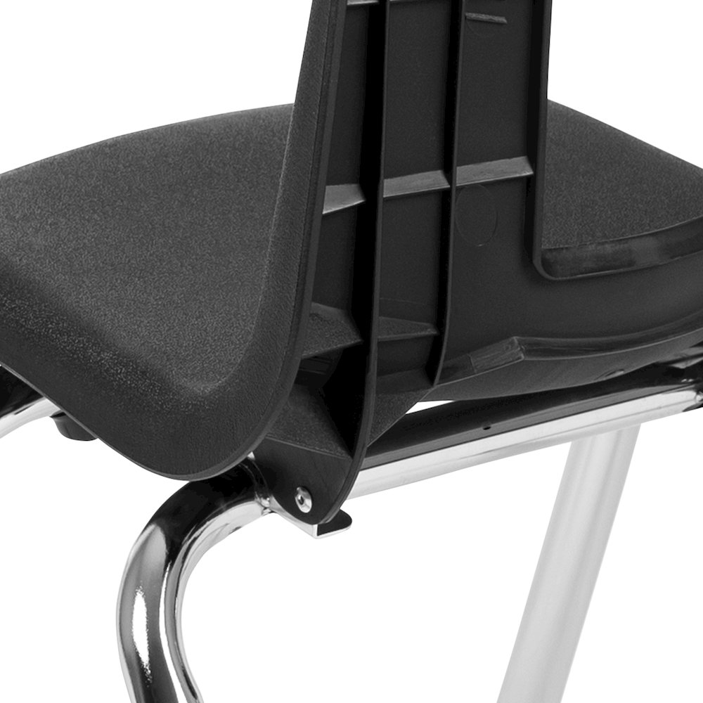 Advantage Black Student Stack School Chair - 14-inch. Picture 11
