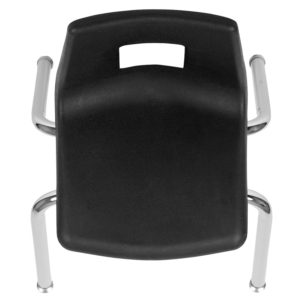 Advantage Black Student Stack School Chair - 14-inch. Picture 9