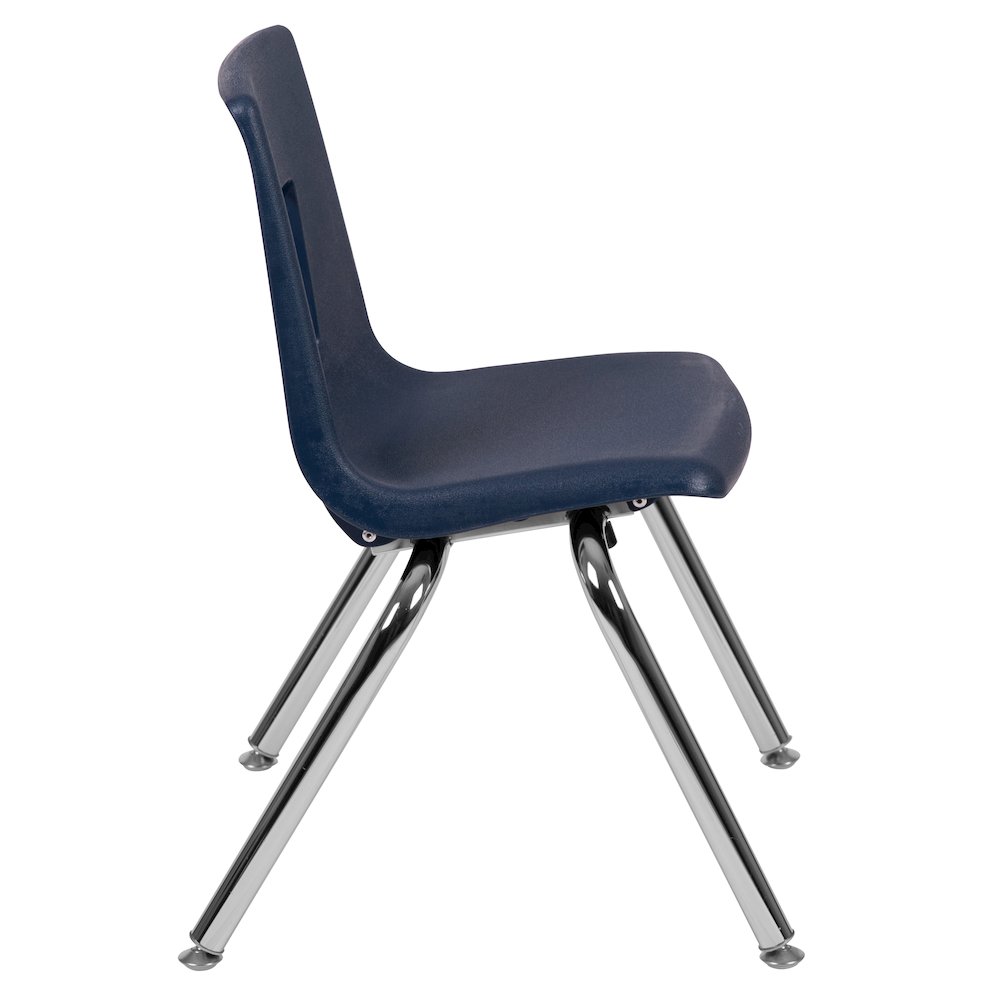 Advantage Navy Student Stack School Chair - 14-inch. Picture 7