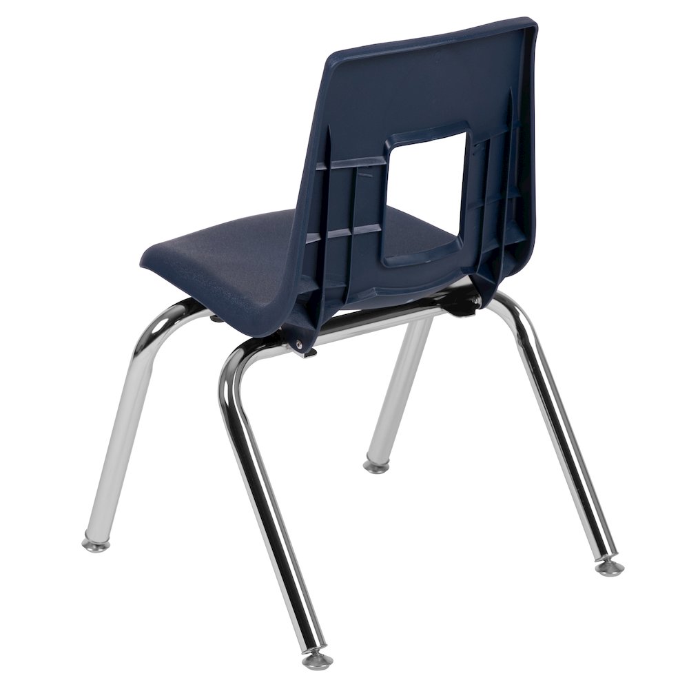 Advantage Navy Student Stack School Chair - 14-inch. Picture 5