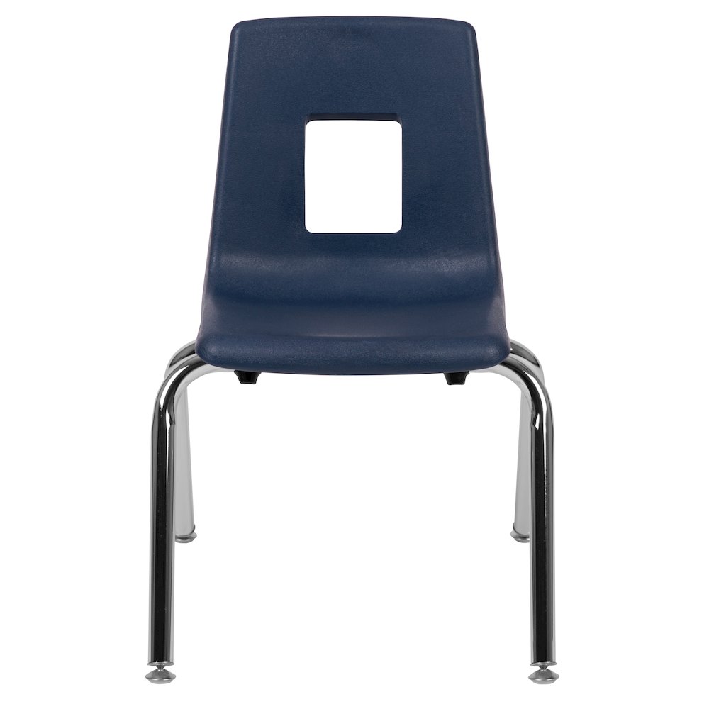 Advantage Navy Student Stack School Chair - 14-inch. Picture 8