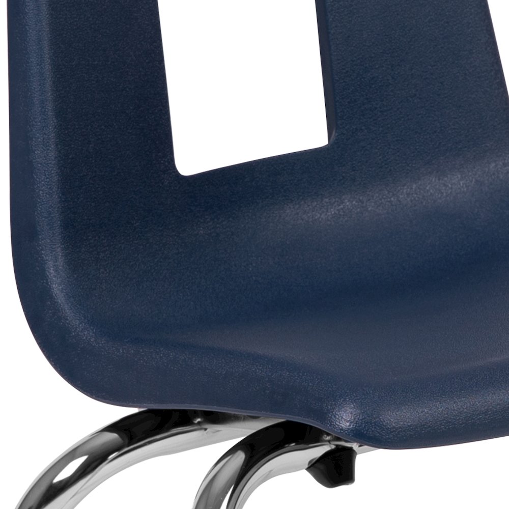 Advantage Navy Student Stack School Chair - 14-inch. Picture 6