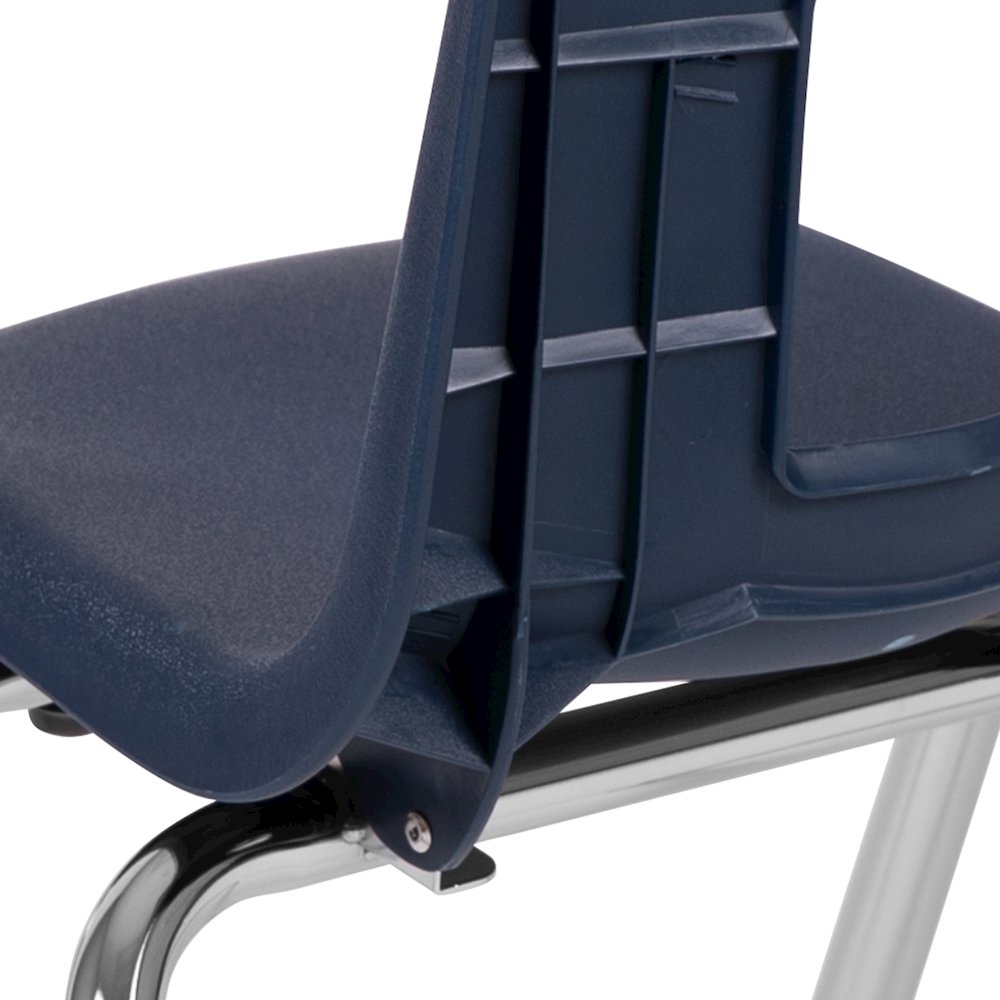Advantage Navy Student Stack School Chair - 14-inch. Picture 11