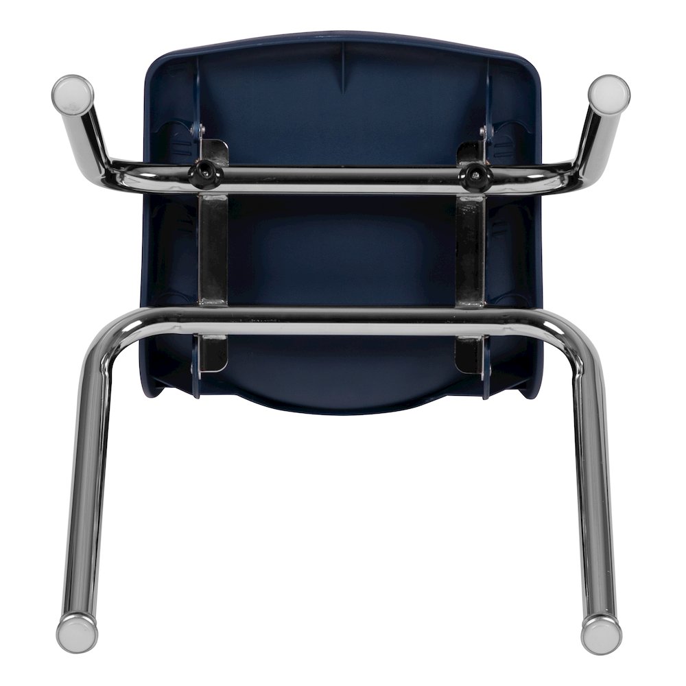 Advantage Navy Student Stack School Chair - 14-inch. Picture 10