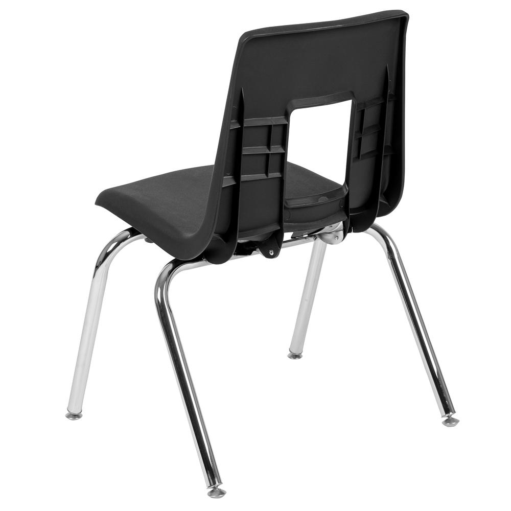 Advantage Black Student Stack School Chair - 16-inch. Picture 5