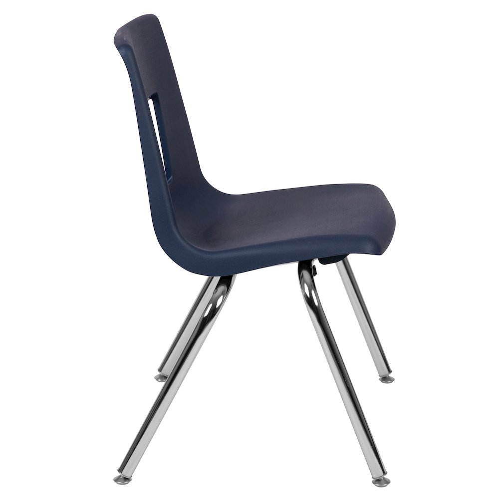 Advantage Navy Student Stack School Chair - 16-inch. Picture 7