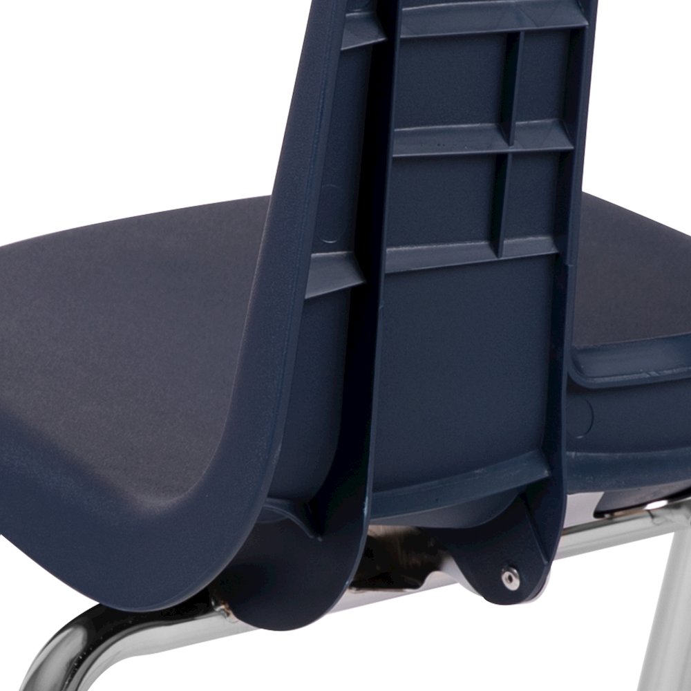 Advantage Navy Student Stack School Chair - 16-inch. Picture 11
