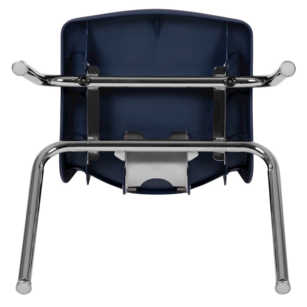 Advantage Navy Student Stack School Chair - 16-inch. Picture 10