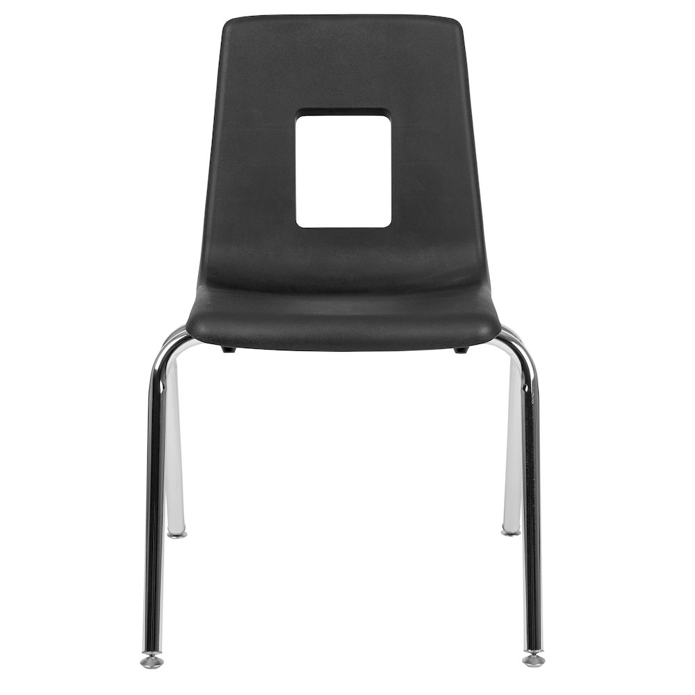 Advantage Black Student Stack School Chair - 18-inch. Picture 8