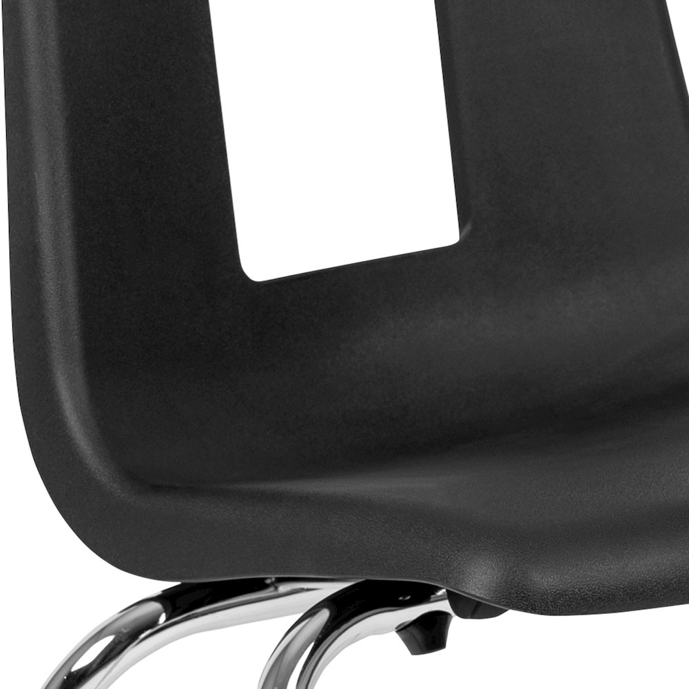 Advantage Black Student Stack School Chair - 18-inch. Picture 6
