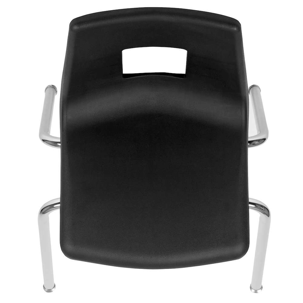 Advantage Black Student Stack School Chair - 18-inch. Picture 9