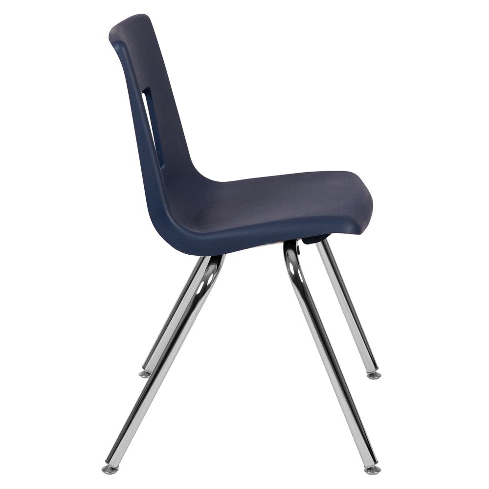 Navy Student Stack School Chair - 18-inch. Picture 15
