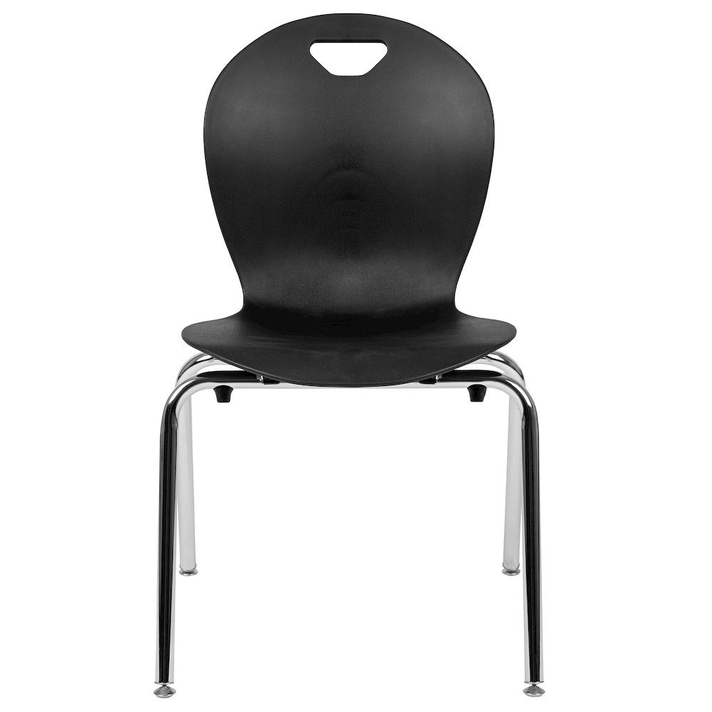 Advantage Titan Black Student Stack School Chair - 18-inch. Picture 8