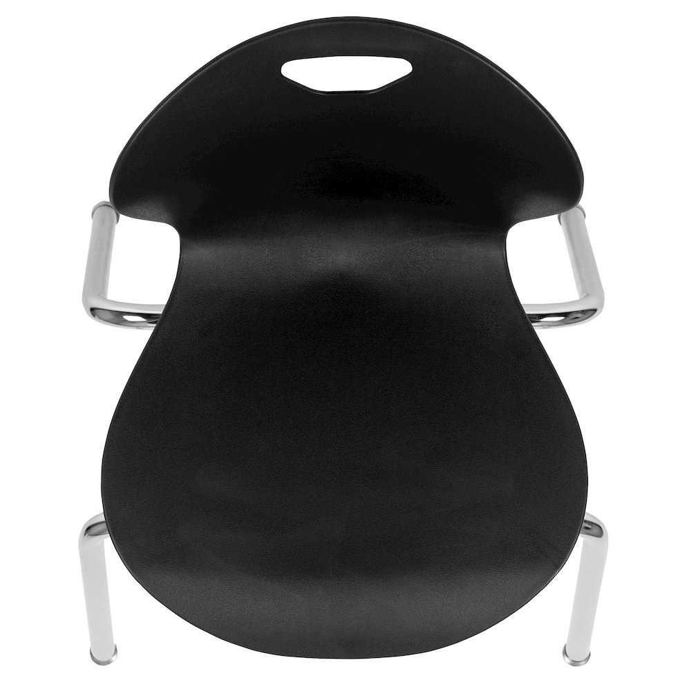 Advantage Titan Black Student Stack School Chair - 18-inch. Picture 9