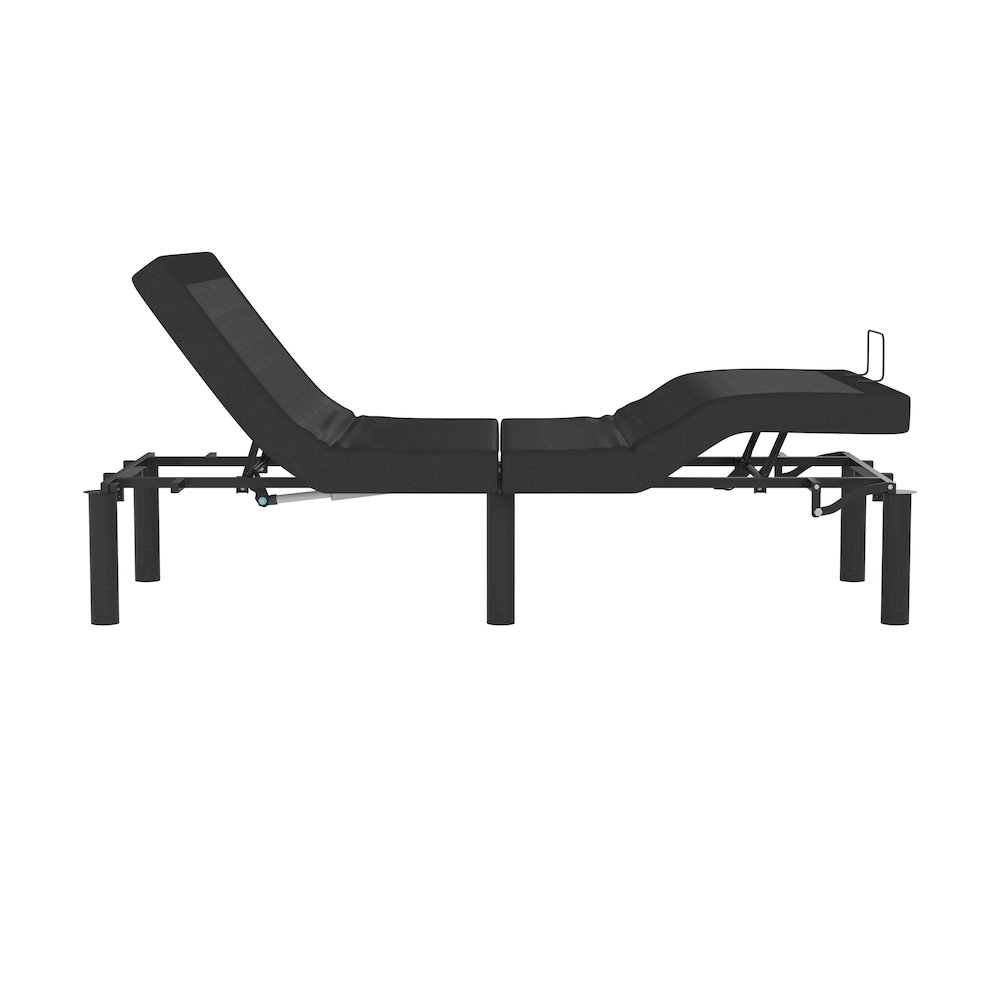 Adjustable Upholstered Bed Base & Independent Head/Foot Incline -Twin XL - Black. Picture 12