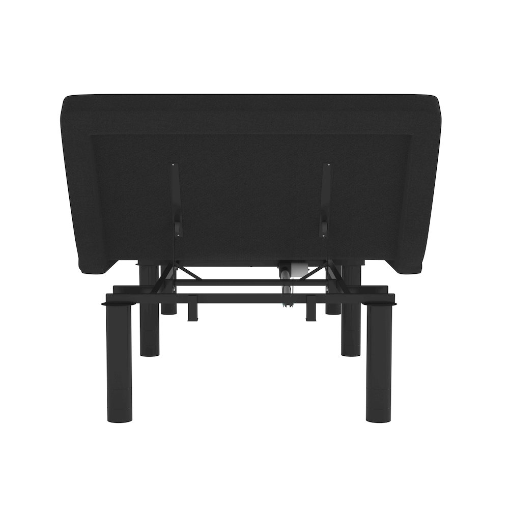 Adjustable Upholstered Bed Base & Independent Head/Foot Incline -Twin XL - Black. Picture 10