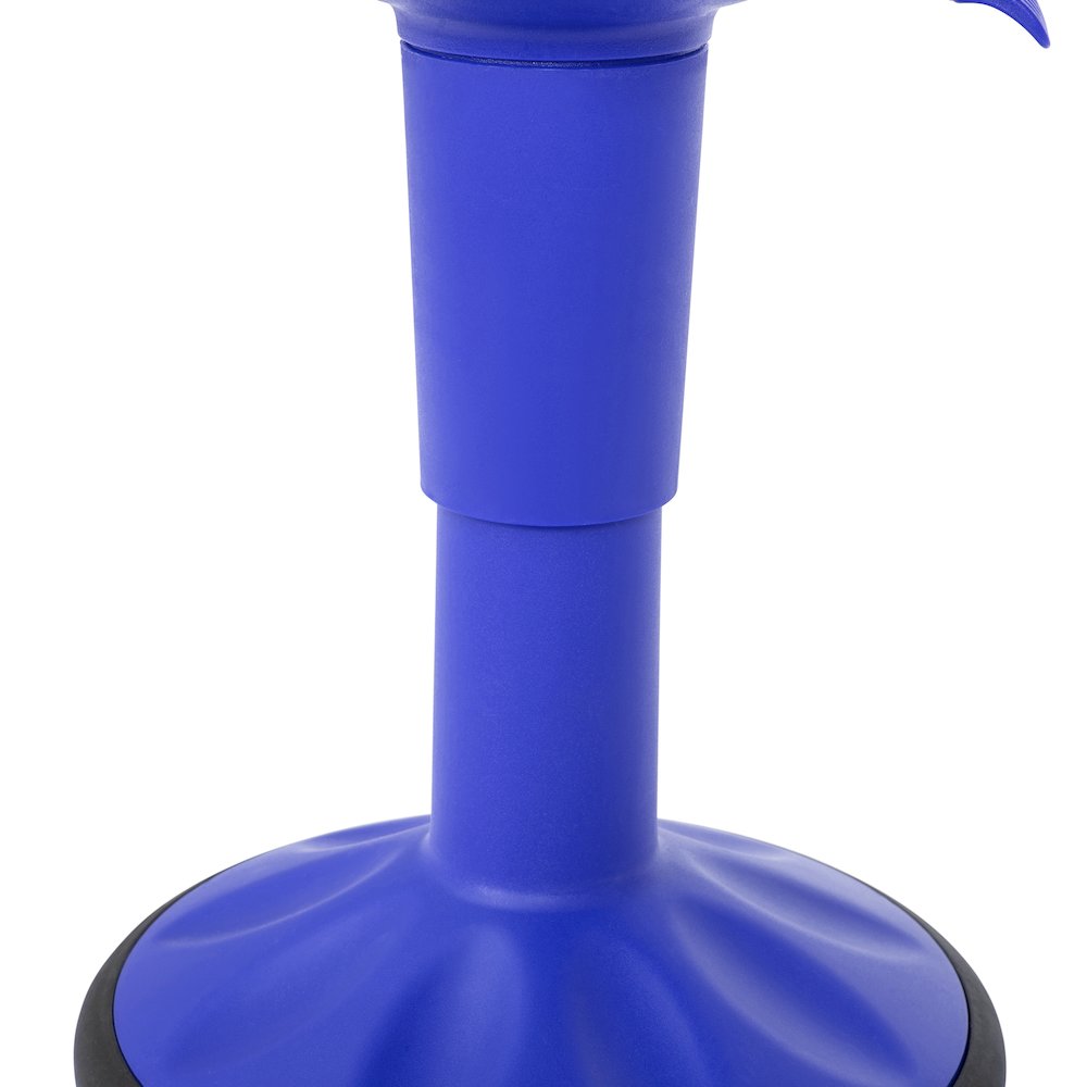 Adjustable Height Kids Active Stool with Bottom in Blue, 14" - 18" Seat Height. Picture 16