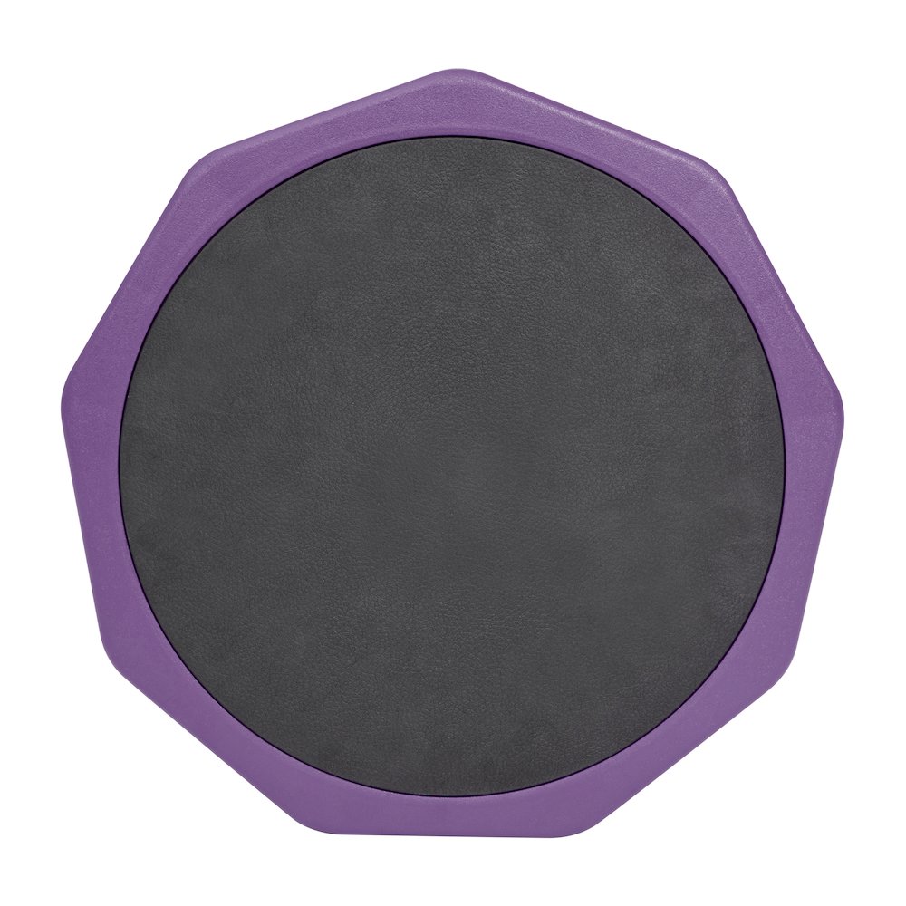 Adjustable Height Kids Active Stool with Bottom in Purple, 14" - 18" Seat Height. Picture 12