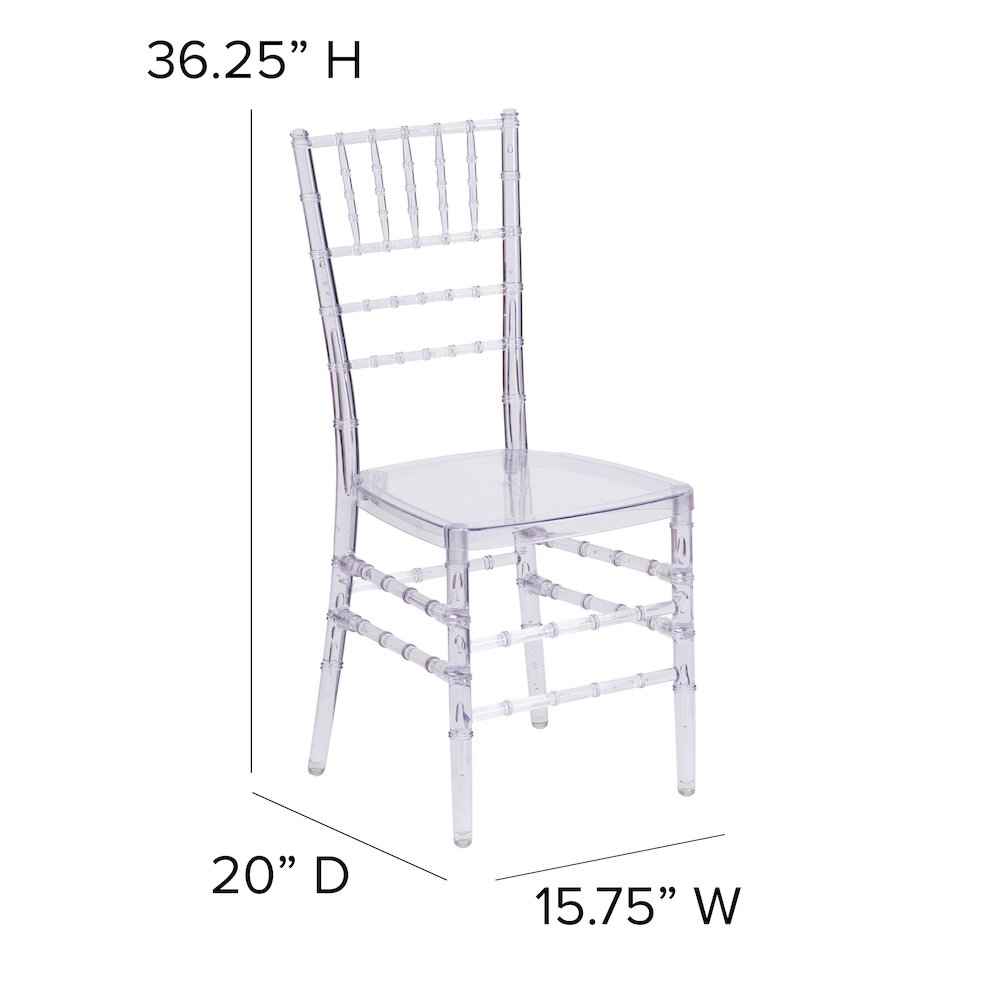 Elegance Crystal Ice Stacking Chiavari Chair. Picture 6
