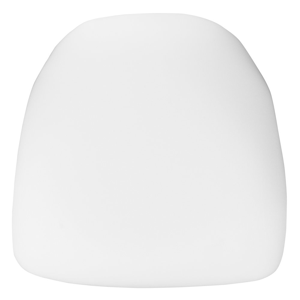 Hard White Fabric Chiavari Chair Cushion. Picture 1