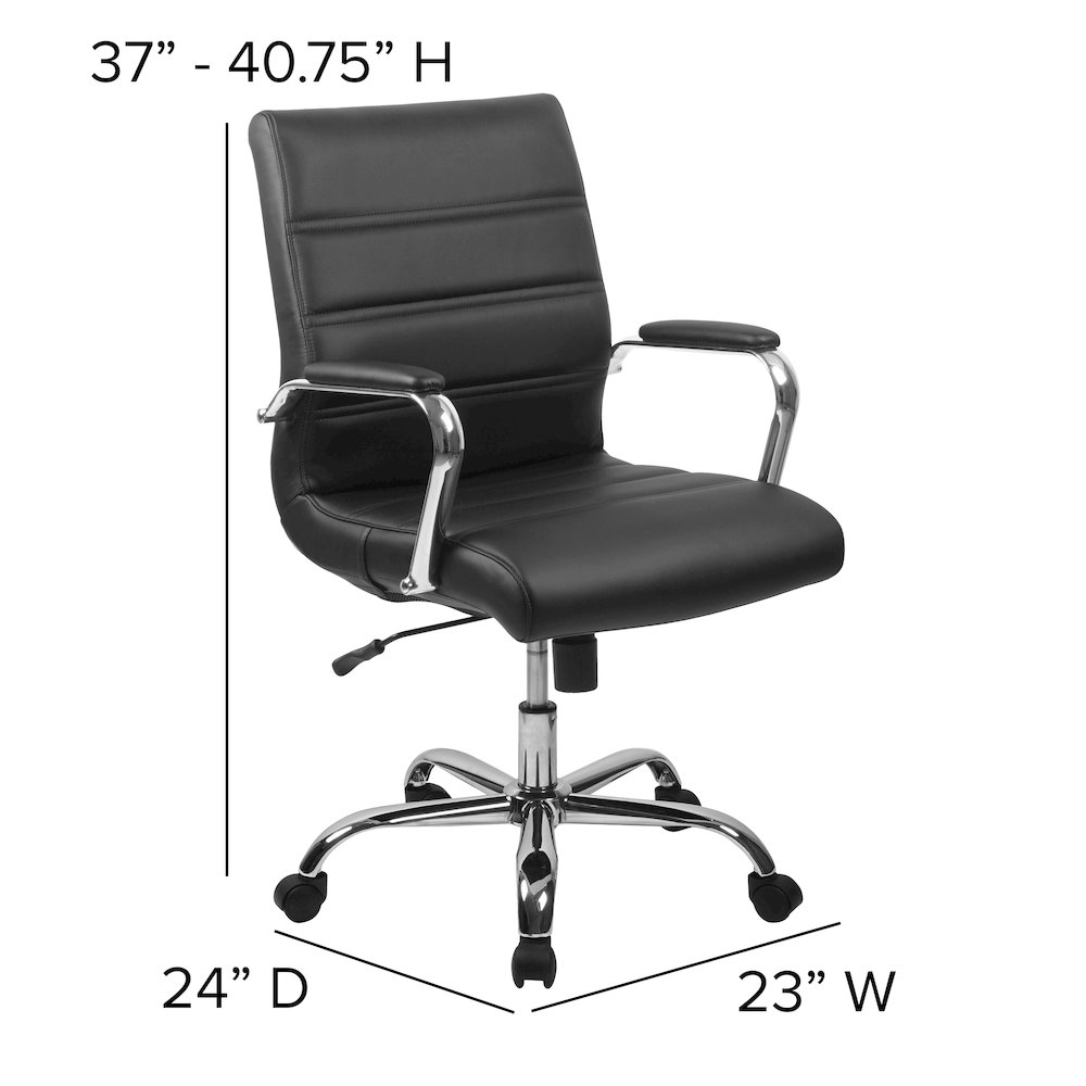 5 Piece Gray Conference Table Set with 4 Black and Chrome Executive Chairs. Picture 6