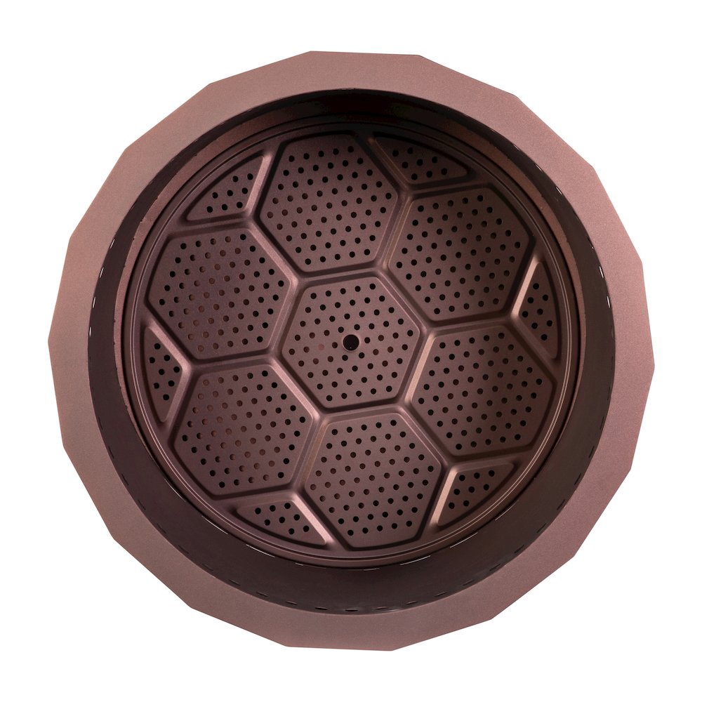 27 inch Smokeless Outdoor Firepit, Natural Wood, Bronze. Picture 10
