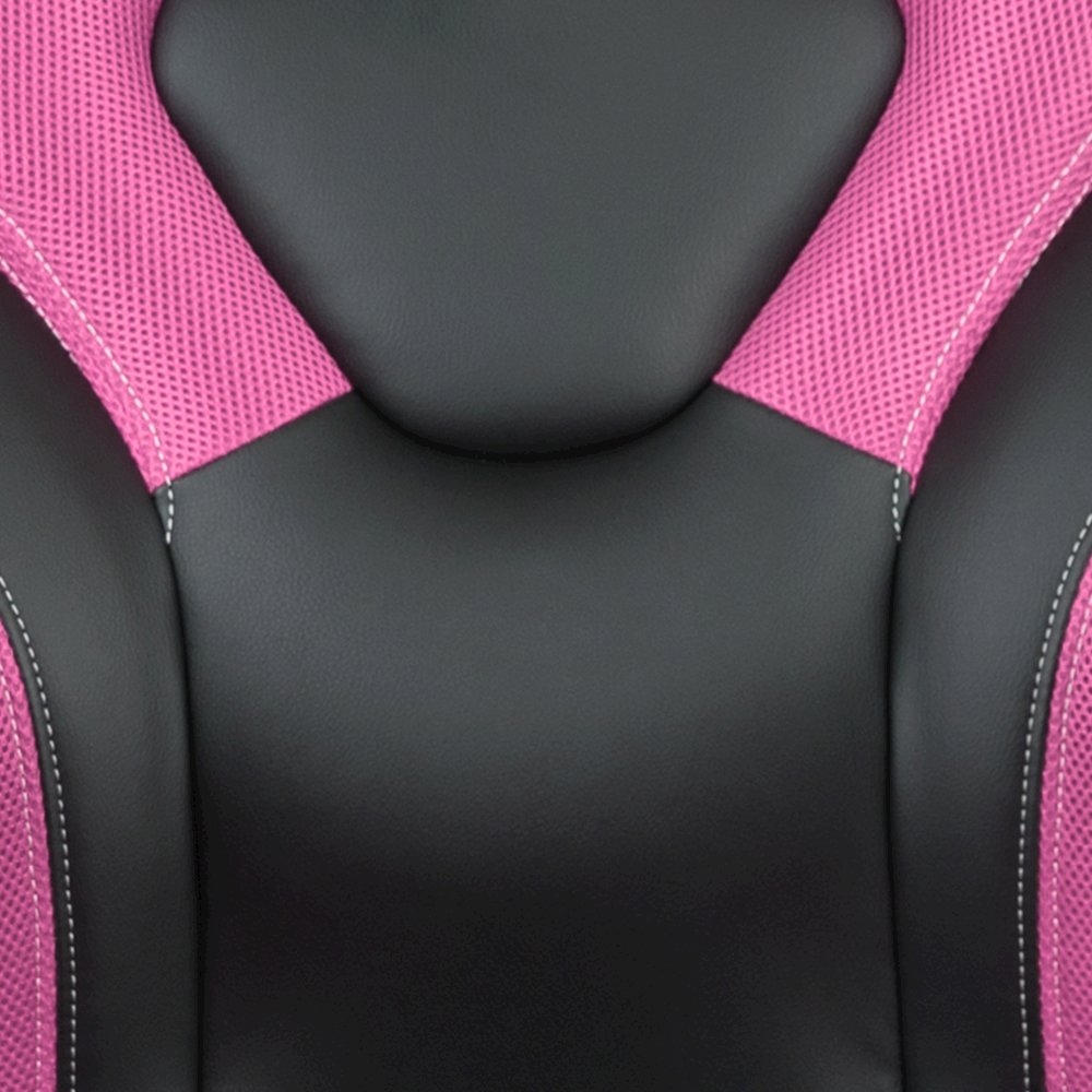 Gaming Desk and Pink/Black Racing Chair Set. Picture 14