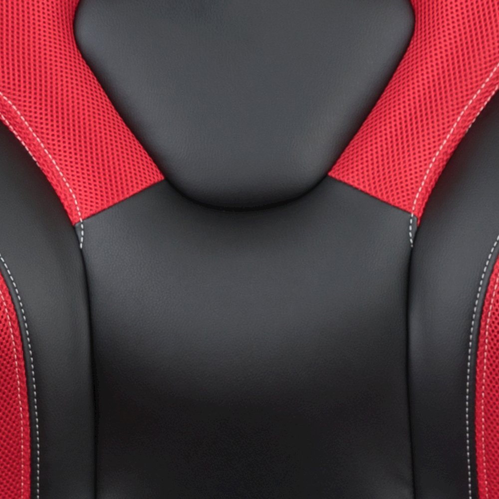 Black Gaming Desk and Red/Black Racing Chair Set. Picture 13