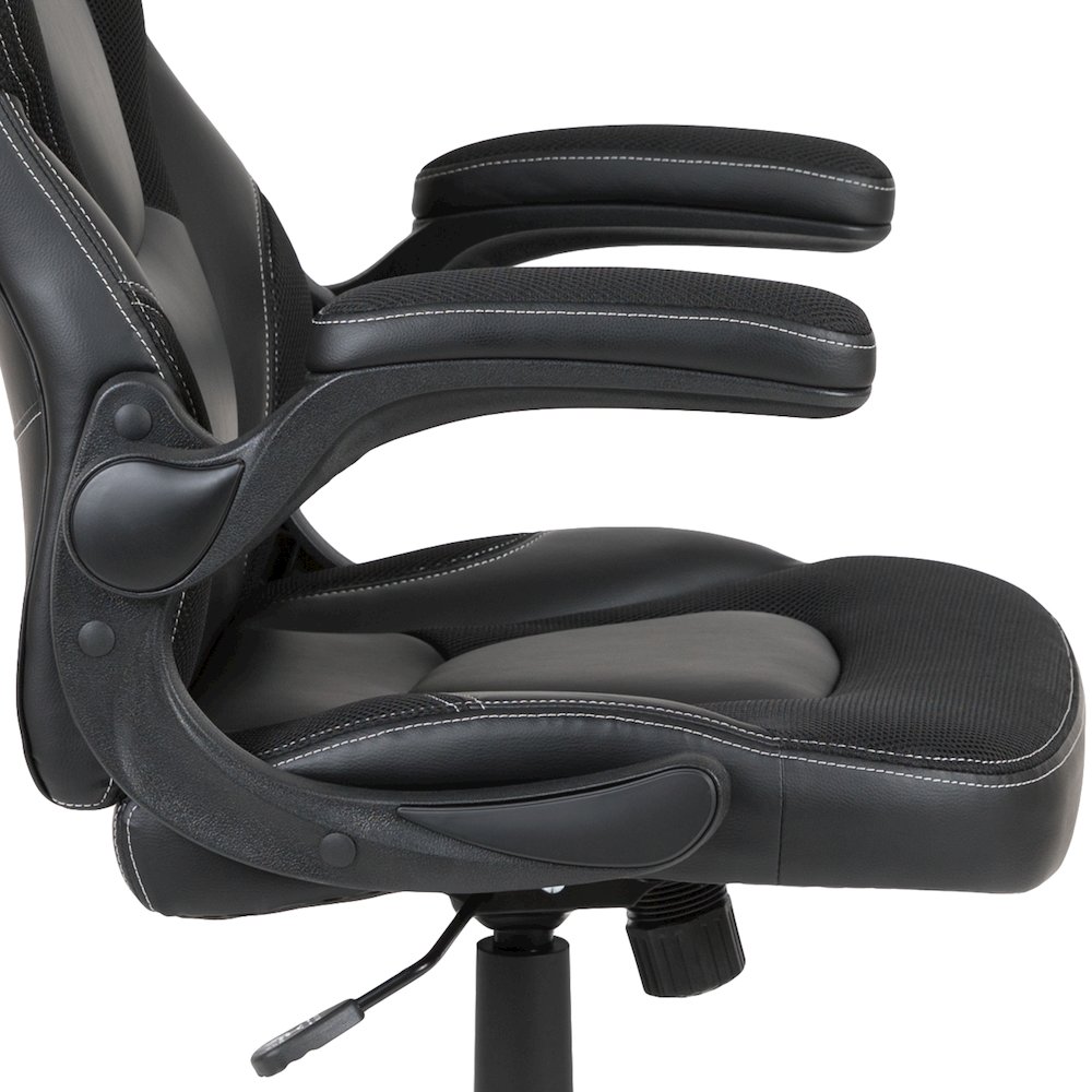 Black Gaming Desk and Black Racing Chair Set. Picture 11