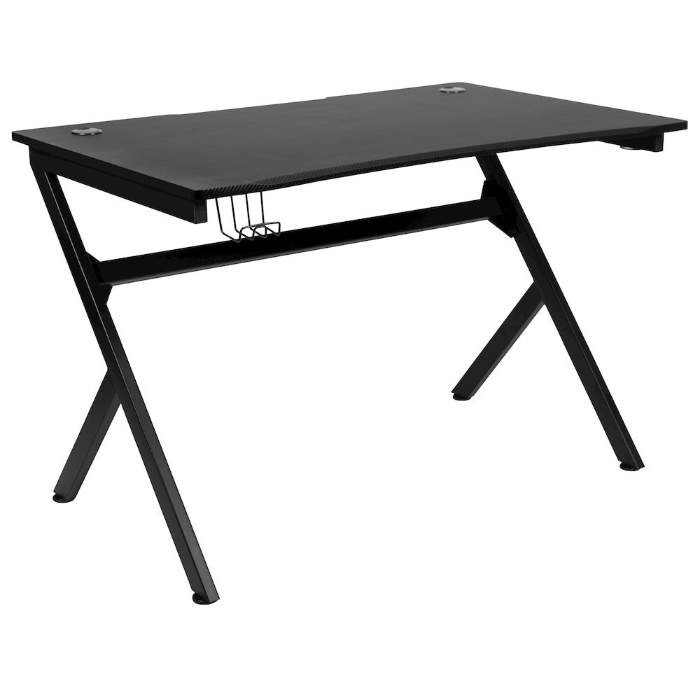 Black Gaming Desk and Black Reclining Gaming Chair Set. Picture 10