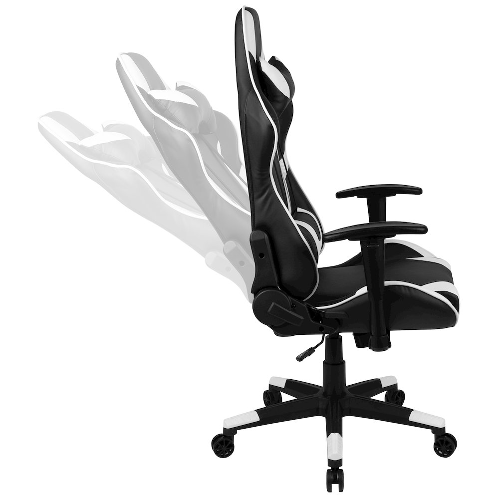 Black Gaming Desk and Black Reclining Gaming Chair Set. Picture 11