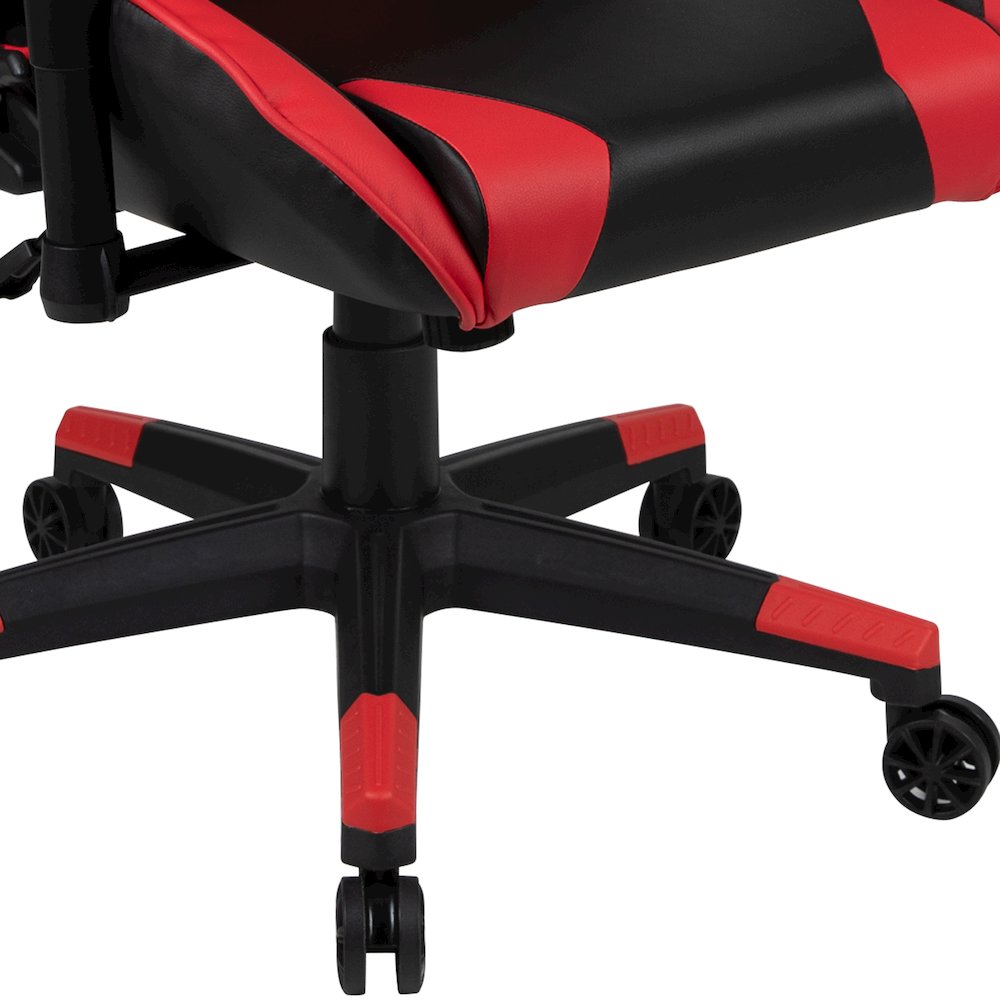 Red Gaming Desk and Red/Black Reclining Gaming Chair Set. Picture 8