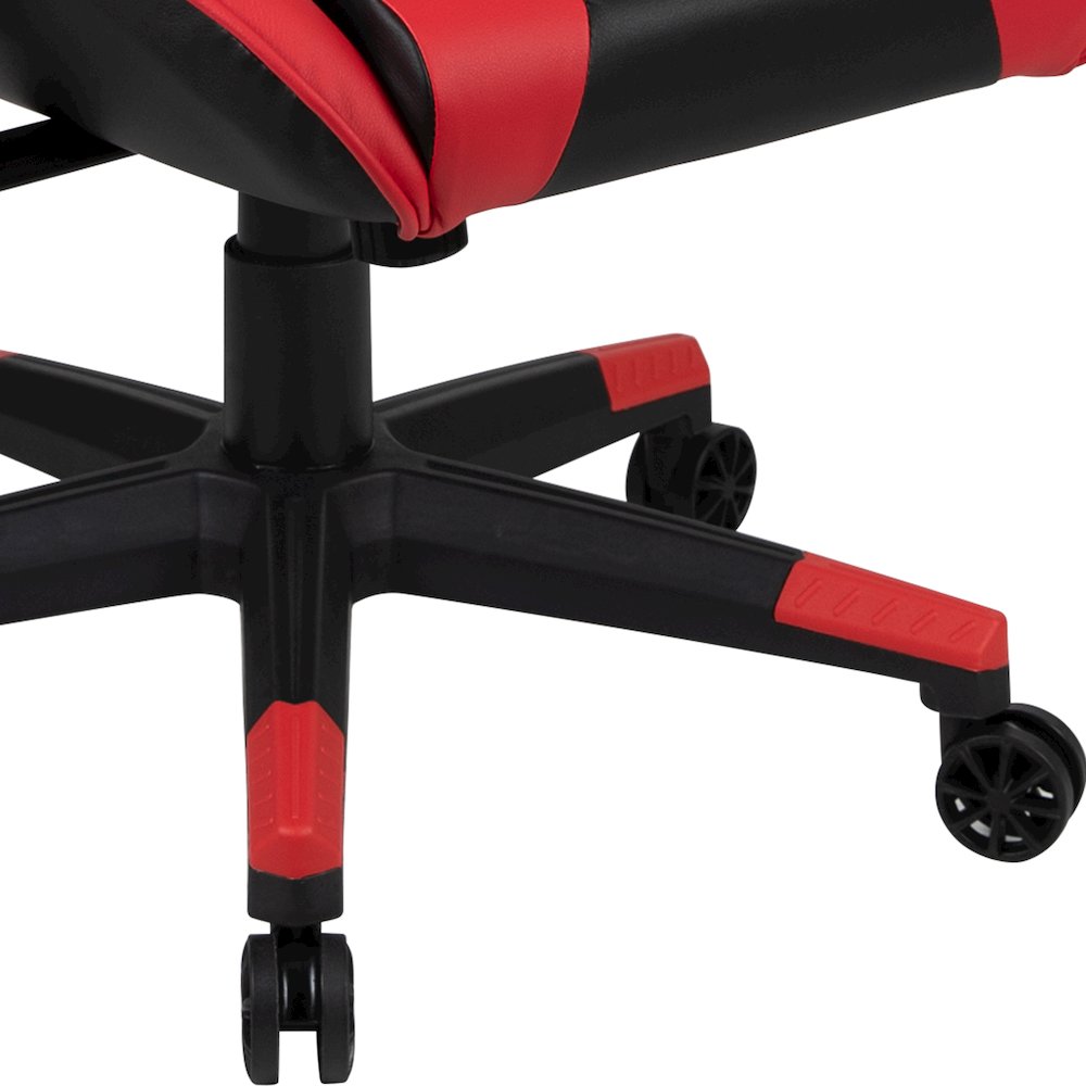 Black Gaming Desk and Red/Black Reclining Gaming Chair Set. Picture 8