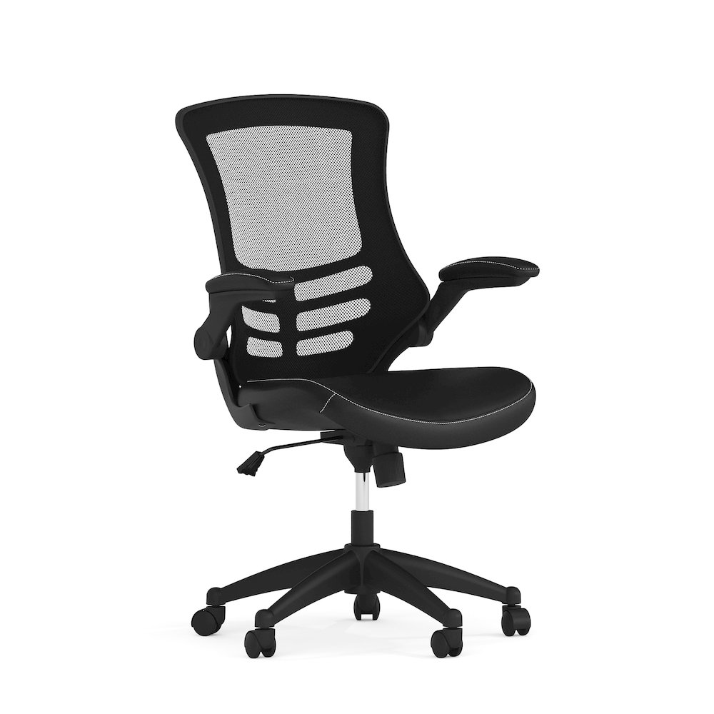 Desk Chair with Wheels | Swivel Chair with Mid-Back. Picture 1