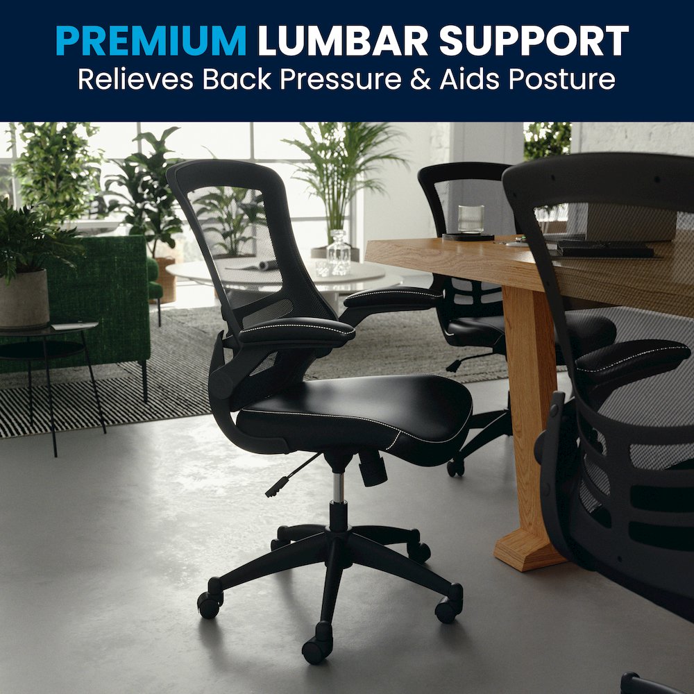 Desk Chair with Wheels | Swivel Chair with Mid-Back. Picture 14