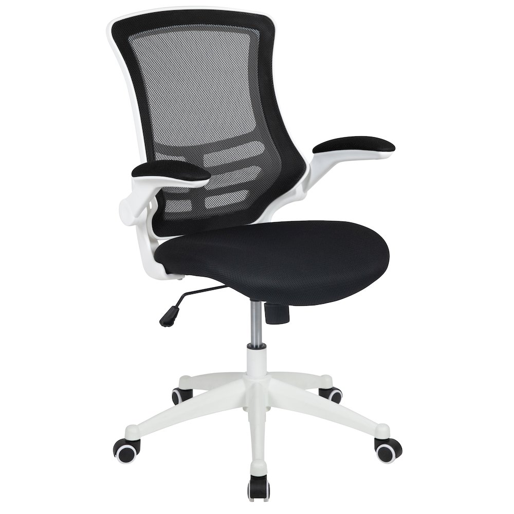 Mid-Back Black Mesh Swivel Ergonomic Task Office Chair. Picture 1