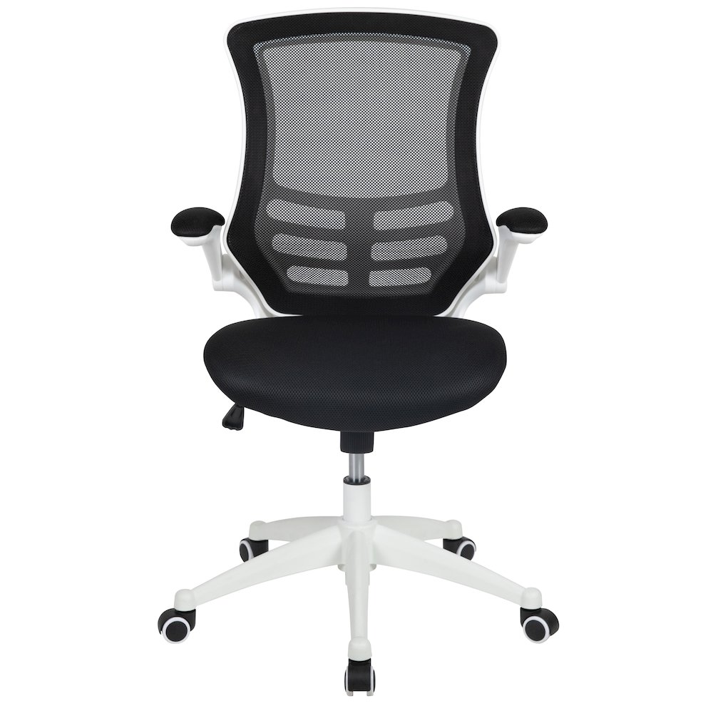 Mid-Back Black Mesh Swivel Ergonomic Task Office Chair. Picture 11