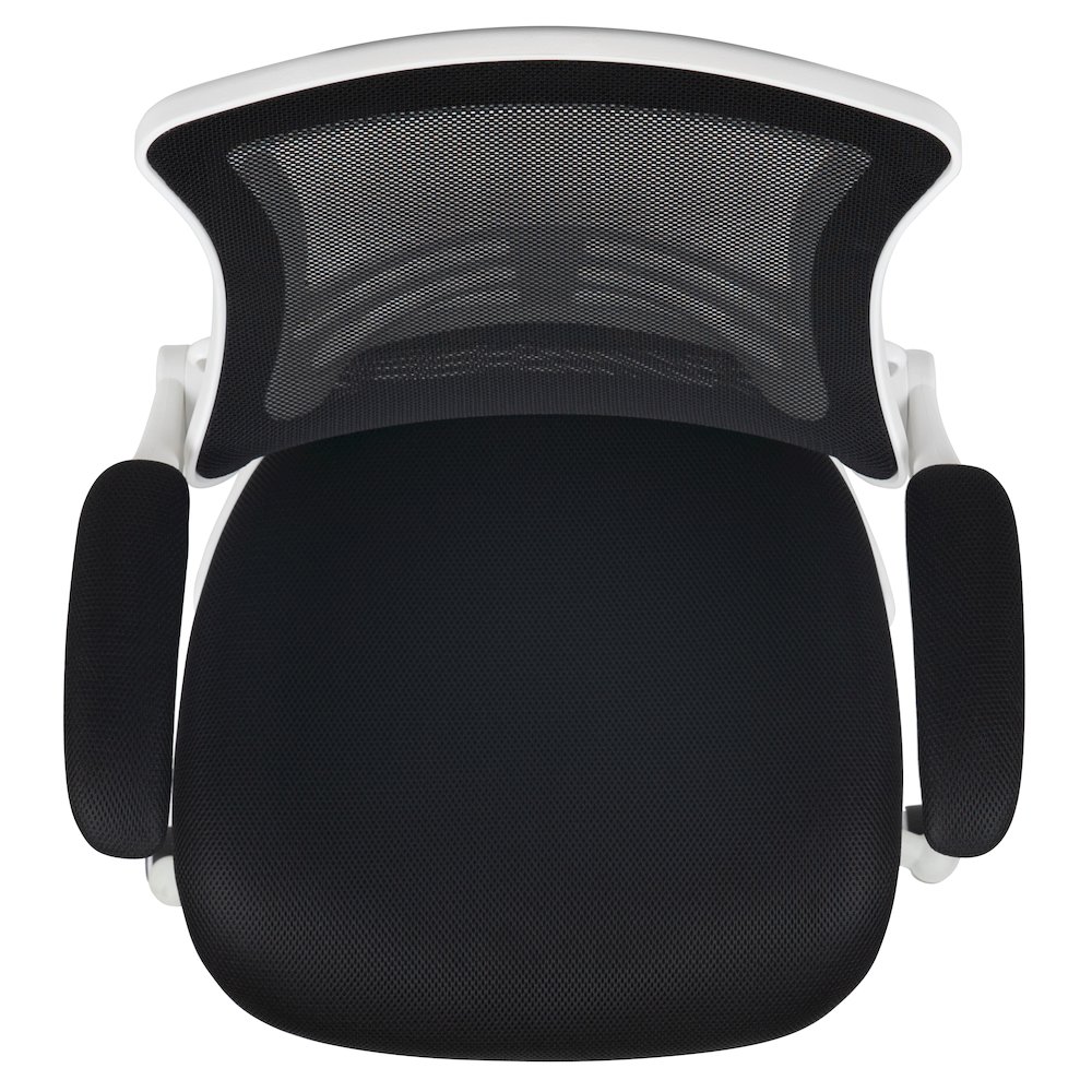 Mid-Back Black Mesh Swivel Ergonomic Task Office Chair. Picture 12