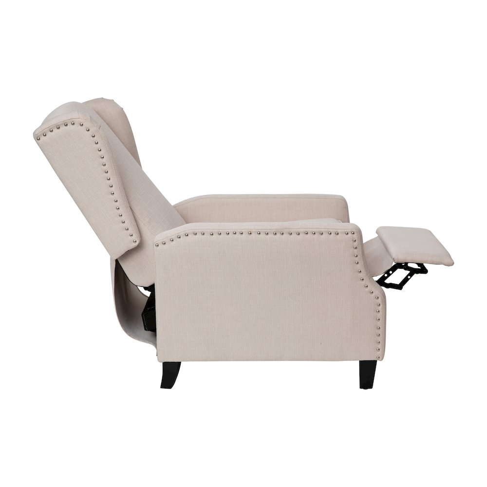 Traditional Slim Push Back Recliner Chair. Picture 10