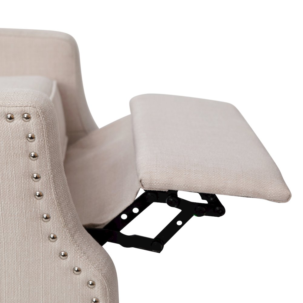 Traditional Slim Push Back Recliner Chair. Picture 11