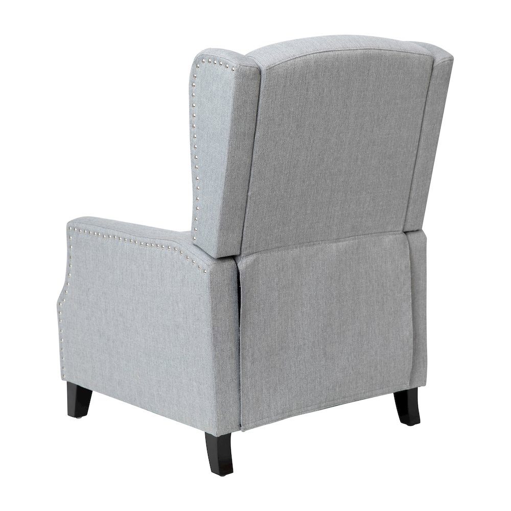 Traditional Slim Push Back Recliner Chair. Picture 6