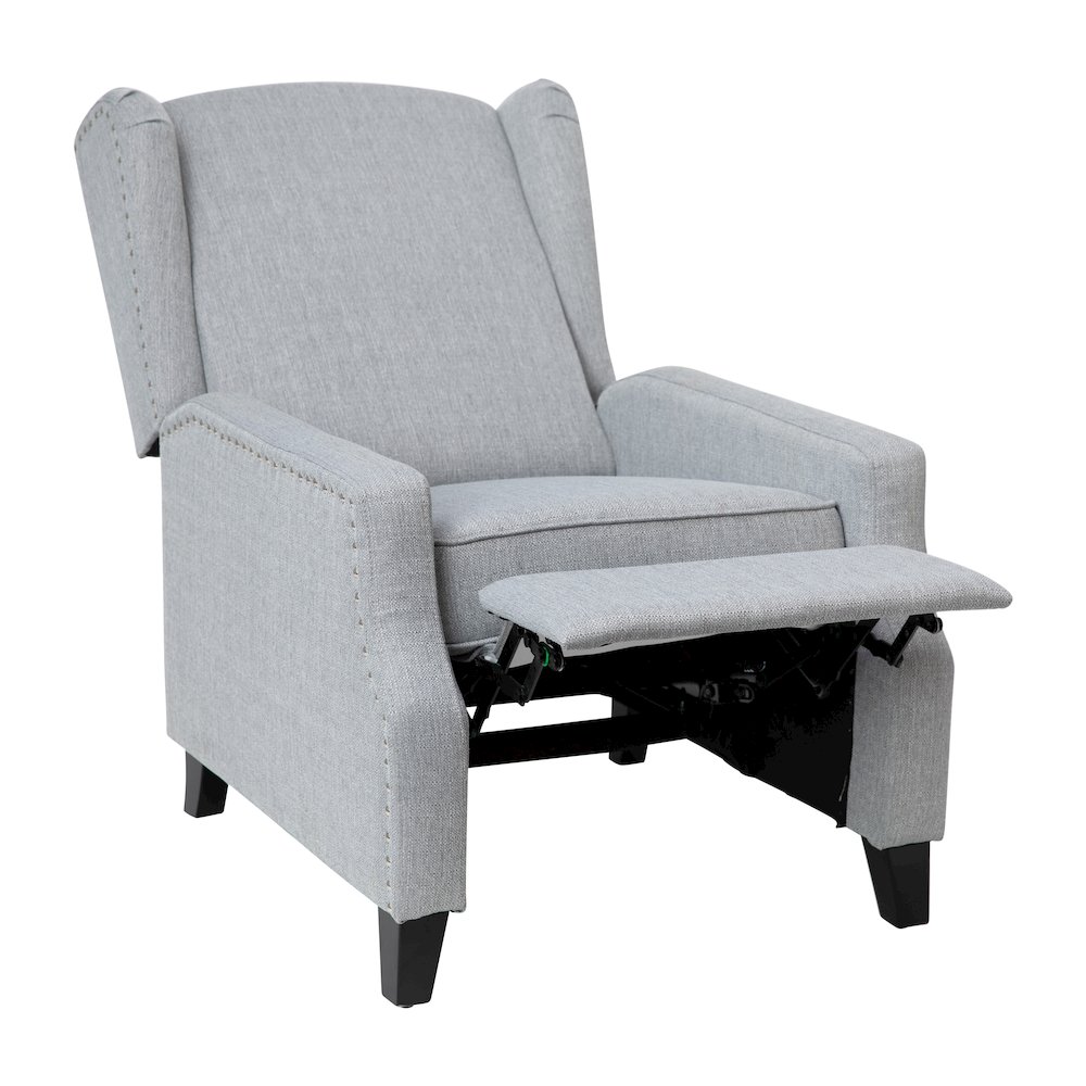 Traditional Slim Push Back Recliner Chair. Picture 7