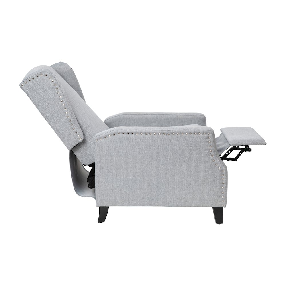 Traditional Slim Push Back Recliner Chair. Picture 10