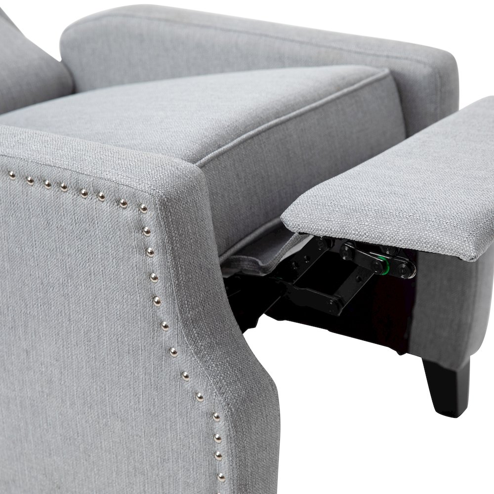 Traditional Slim Push Back Recliner Chair. Picture 11