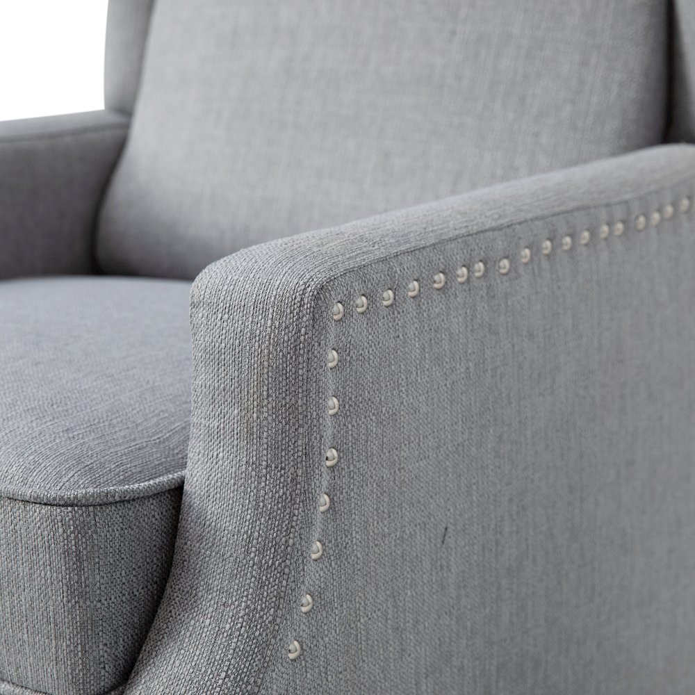 Traditional Slim Push Back Recliner Chair. Picture 13