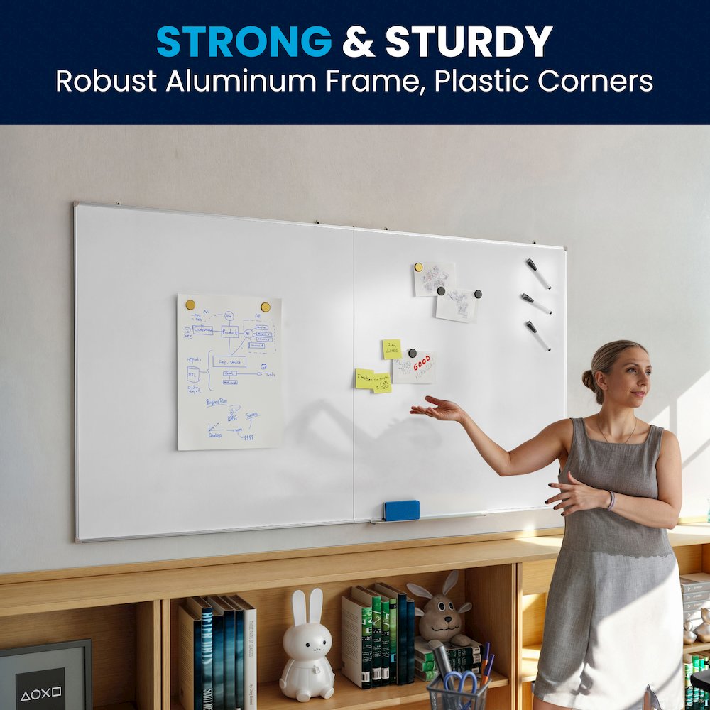 Commercial Grade Dry Erase Board, White. Picture 13