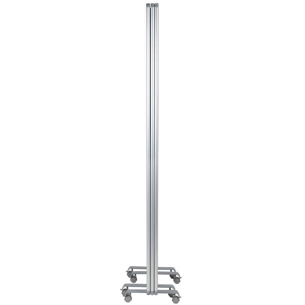 Acrylic Mobile Partition with Lockable Casters, 72"H x 36"L. Picture 10