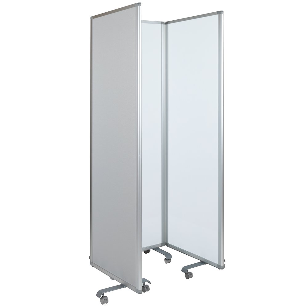 Double Sided Mobile Magnetic Whiteboard, 72"H x 24"W. Picture 8