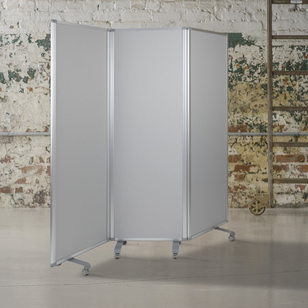 Double Sided Mobile Magnetic Whiteboard, 72"H x 24"W. Picture 2
